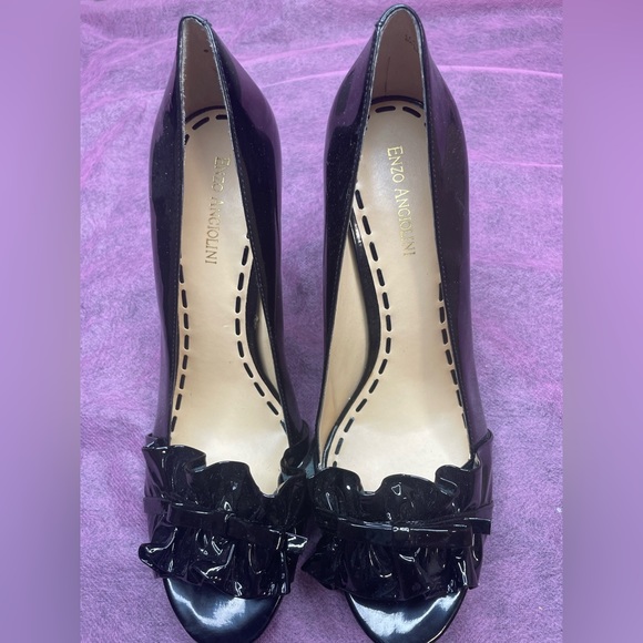 Enzo Angiolini Black open toe pumps - Picture 4 of 4
